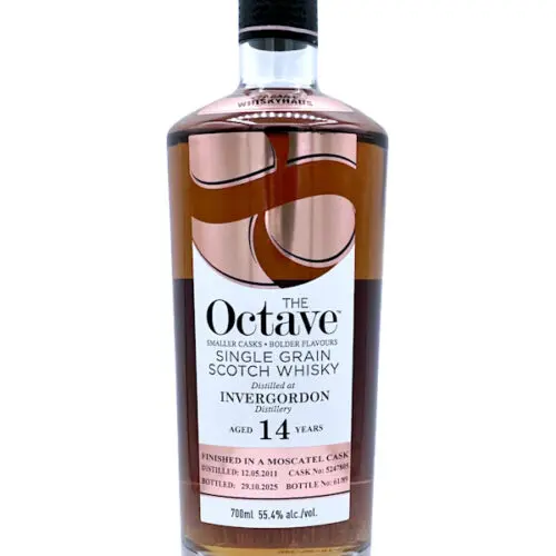 Invergordon 14 Jahre - Vintage 2011 - Finished In A Moscatel Cask No. 5247805 - The Octave - Duncan Taylor - Exclusively for Brühler Whiskyhaus - Single Grain Scotch Whisky