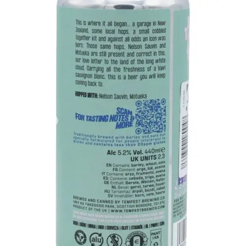 B0612R Tempest - Long White Cloud - Dose - NZ Hopped Extra Pale Ale - 0,44l