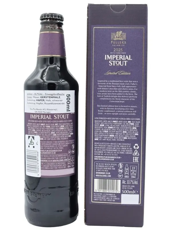 Fuller's - Imperial Stout 2025 - Limited Edition - Stout - Starkbier - 0,5l