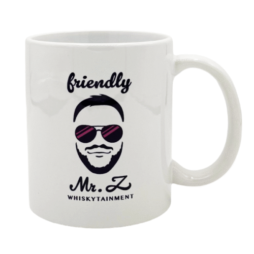 Friendly Mr. Z Tasse mit Logo - Rot