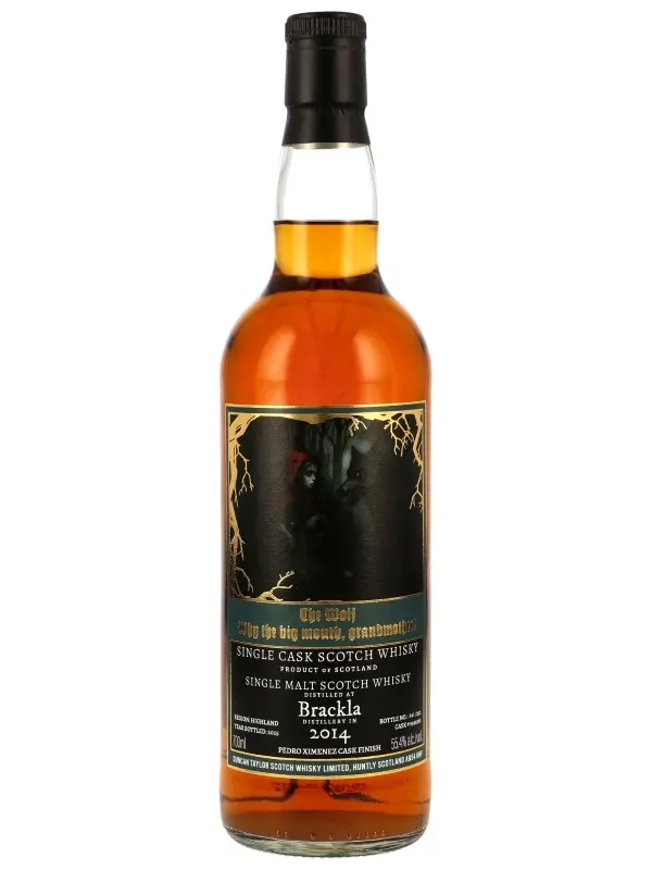 Brackla - Vintage 2014 - Pedro Ximenez Cask Finish - Cask #9346565 - The Wolf - Fairytale Series - Duncan Taylor - Single Malt Scotch Whisky