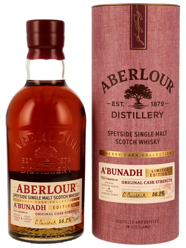 19207 Aberlour A'BUNADH - Sherry Cask Collection - 56,2% Vol. - Limited Edition 1 - Original Cask Strength - Speyside Single Malt Scotch Whisky