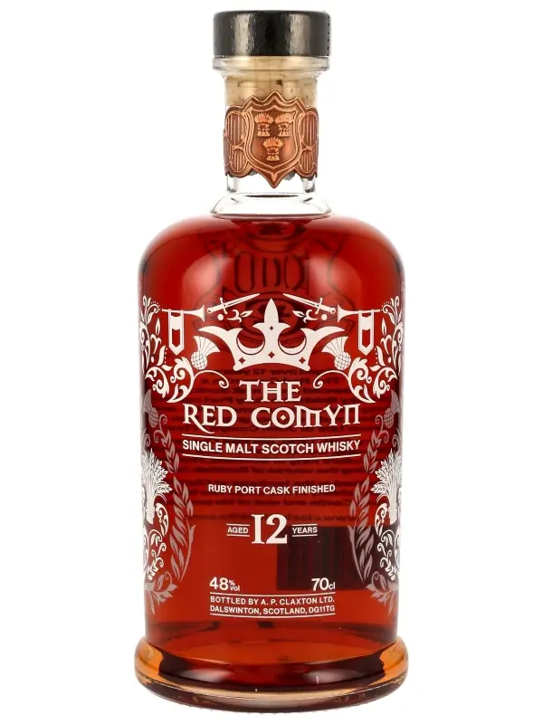 19222 Red Comyn 12 Jahre - Ruby Port Cask Finished - Claxton's - Single Malt Scotch Whisky