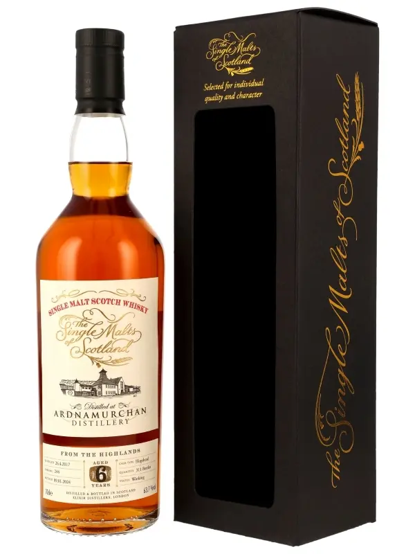 19256 Ardnamurchan 6 Jahre - Vintage 2017 - Hogshead - Cask Ref. 244 - Single Malts of Scotland - Single Malt Scotch Whisky