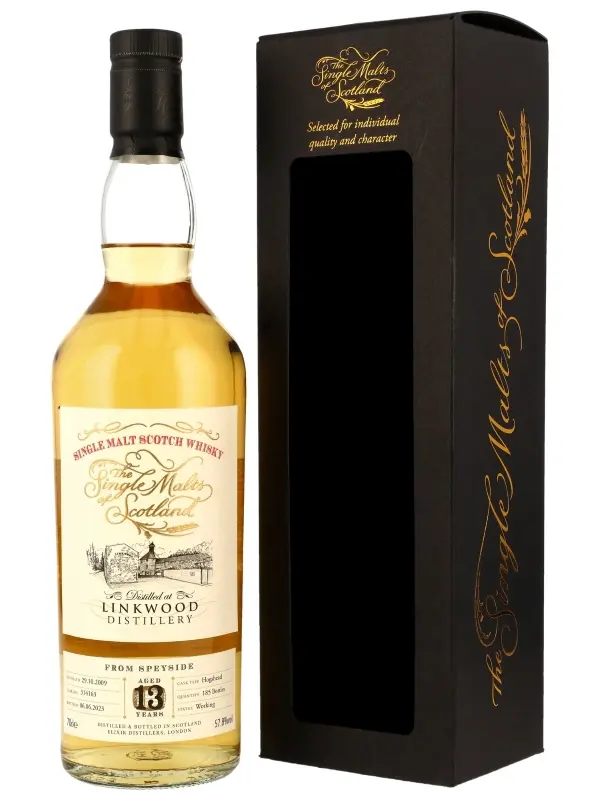Linkwood 13 Jahre - Vintage 2009 - Hogshead - Cask Ref. 314163 - Single Malts of Scotland - Single Malt Scotch Whisky
