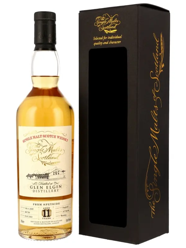 Glen Elgin 11 Jahre - Vintage 2009 - Hogshead - Cask Ref. 807781 - Single Malts of Scotland - Single Malt Scotch Whisky