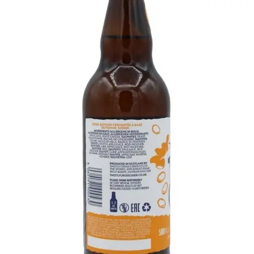 B0640_2 Thistly Cross Cider - Ginger - Scottish Cider - 0,5l