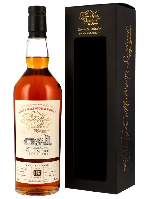 Aultmore 15 Jahre - Vintage 2008 - Butt - Cask Ref. 900257 - Single Malts of Scotland - Single Malt Scotch Whisky