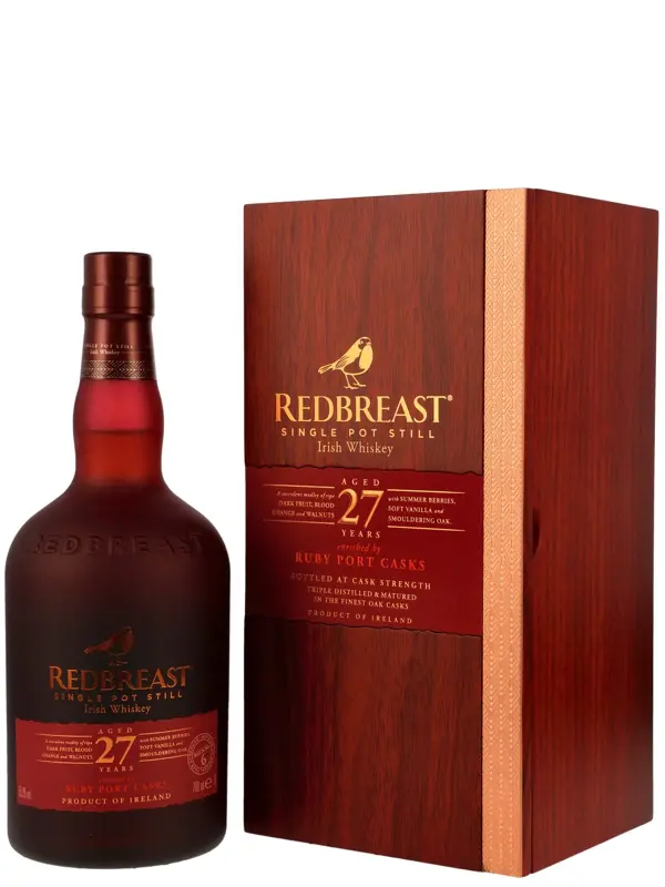 Redbreast 27 Jahre - Ruby Port Casks - Batch No. 6 - Cask Strength - Single Pot Still - Irish Whiskey
