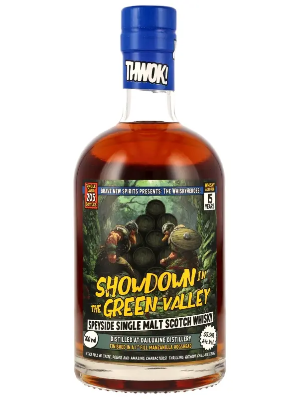Dailuaine "Showdown in the Green Valley" 15 Jahre - 1st Fill Manzanilla Hogshead - Whiskyheroes by Brave New Spirits - Single Malt Scotch Whisky