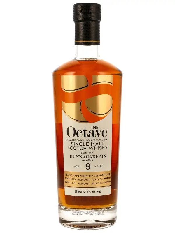 Bunnahabhain Peated 9 Jahre - Vintage 2014 - Finished in an Oloroso Cask - Cask No. 3841039 - The Octave - Duncan Taylor - Single Malt Scotch Whisky
