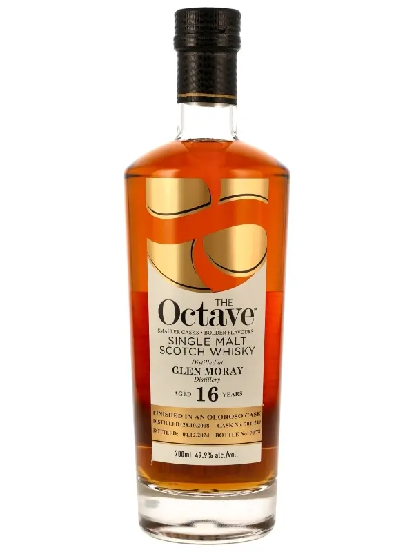 Glen Moray 16 Jahre - Vintage 2008 - Finished in an Oloroso Cask - Cask No. 7041249 - The Octave - Duncan Taylor - Single Malt Scotch Whisky
