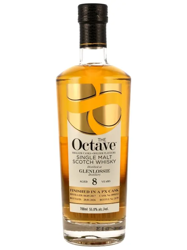 Glenlossie 8 Jahre - Vintage 2017 - Finished in an PX Cask - Cask No. 8950312 - The Octave - Duncan Taylor - Single Malt Scotch Whisky