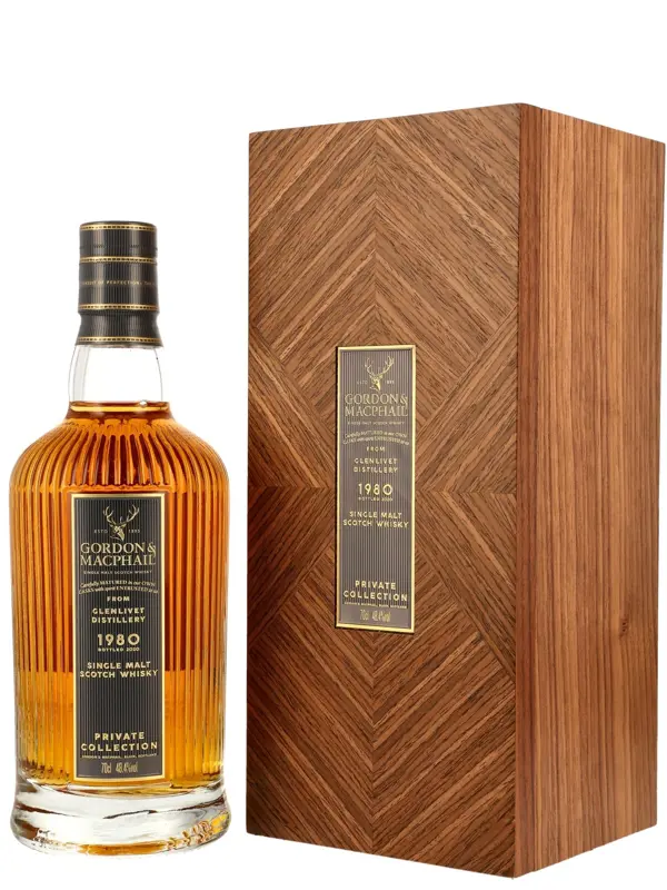 Glenlivet 40 Jahre – Vintage 1980 – Refill American Hogshead Cask No. 12033 – Private Collection by Gordon & MacPhail - Single Malt Scotch Whisky