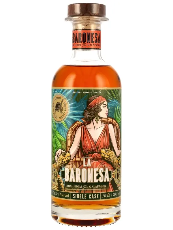 La Baronesa 10 Jahre - Vintage 2015 - Barrel Cask No. 8 - Single Cask - Special Limited Series - Galapagos Rum