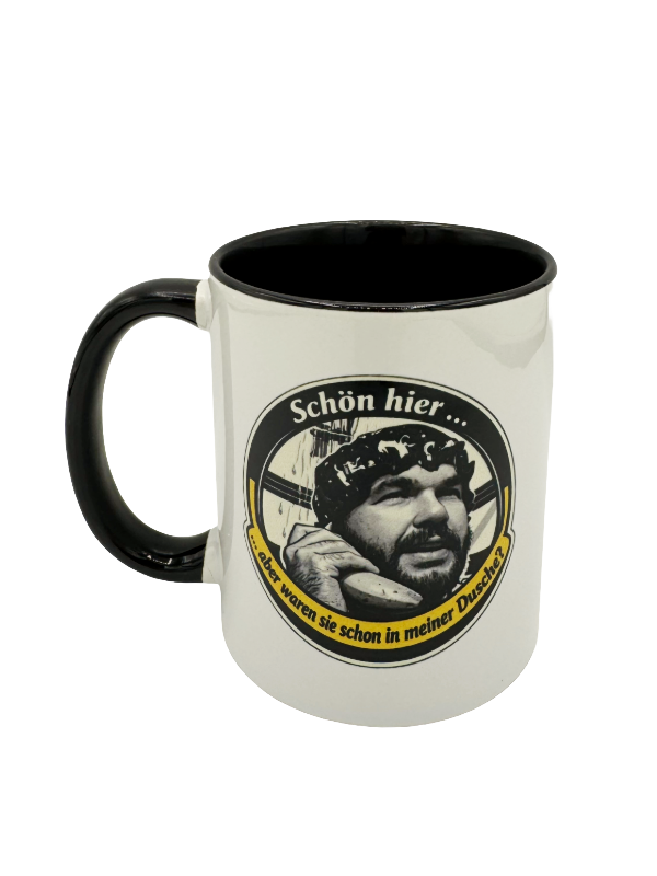 Friendly Mr. Z Tasse mit Logo Bad/Dusche