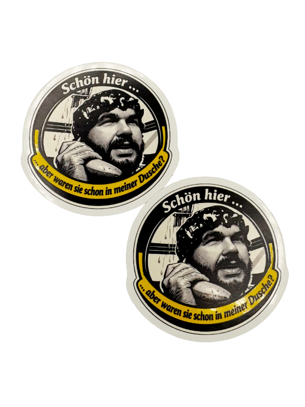 Friendly Mr. Z Konturensticker mit Logo Bad/Dusche - 2 Stück