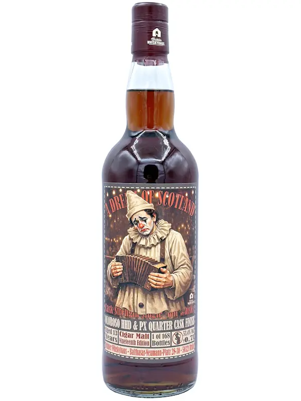 0,7l Cigar Malt 13 Jahre "Nineteenth Edition" - Oloroso HHD & PX Quarter Cask Finish - A Dream of Scotland - max. 2 Flaschen p.P. & Haushalt - Versand startet ab dem 11. Februar 2026