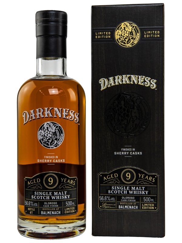 Balmenach 9 Jahre - Oloroso Cask Finish - Darkness! - Limited Edition - Single Malt Scotch Whisky R Balmenach 9 Jahre - Oloroso Cask Finish - Darkness! - Limited Edition - Single Malt Scotch Whisky