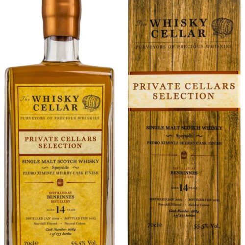 Benrinnes 14 Jahre - Vintage 2009 - Pedro Ximenez Sherry Cask Finish - Cask No. 9064 - The Whisky Cellar - Private Cellars Collection - Speyside Single Malt Scotch Whisky