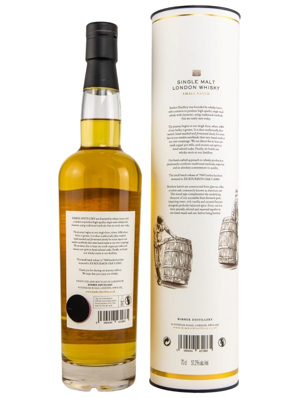 Bimber - Ex-Bourbon Oak Casks - Batch No. 04/2023 - Small Batch - Single Malt London Whisky