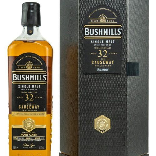 Bushmills 32 Jahre - Vintage 1989 - Finished in Port Casks - Cask No. 6095 - The Causeway Collection - Sélectionné par la Maison du Whisky - Single Malt Irish Whiskey