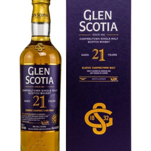 Glen Scotia 21 Jahre - Matured in American Oak & Oloroso Finish - Single Malt Scotch Whisky