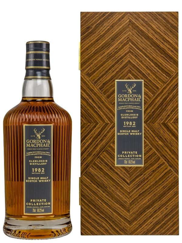 Glenlossie 40 Jahre - Vintage 1982 - Refill American Hogshead - Cask No. 3398 - Signatory Vintage - Cask Strength Collection - Speyside Single Malt Scotch Whisky Glenlossie 40 Jahre - Vintage 1982 - Refill American Hogshead - Cask No. 3398 - Private Collection by Gordon & MacPhail - Speyside Single Malt Scotch Whisky