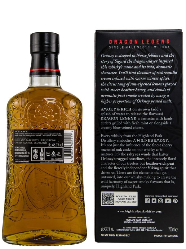 Highland Park - Dragon Legend - Island Single Malt Scotch Whisky - neue Ausstattung R Highland Park - Dragon Legend - Island Single Malt Scotch Whisky - neue Ausstattung