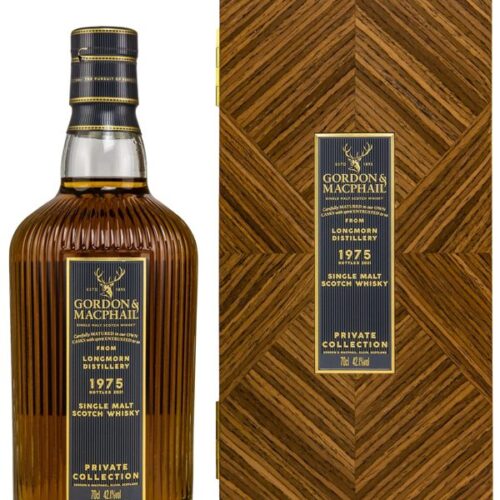 Longmorn 46 Jahre - Vintage 1975 - Refill Sherry Hogshead - Cask No. 21602801 - Private Collection by Gordon & MacPhail - Speyside Single Malt Scotch Whisky Longmorn 46 Jahre - Vintage 1975 - Refill Sherry Hogshead - Cask No. 21602801 - Private Collection by Gordon & MacPhail - Speyside Single Malt Scotch Whisky