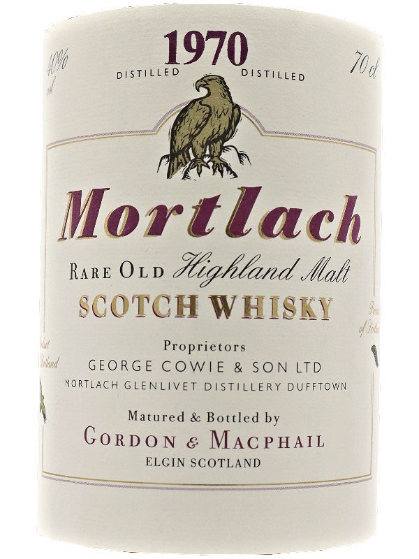 Mortlach 32 J - 1970 G&M Label Mortlach Vintage 1970 - Rare Old Hoghland Malt - White Label by Gordon & MacPhail