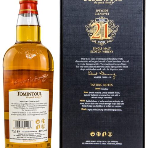 Tomintoul 21 Jahre - Speyside Single Malt Scotch Whisky