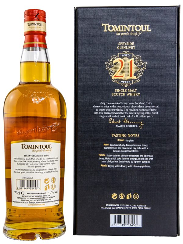 Tomintoul 21 Jahre - Speyside Single Malt Scotch Whisky
