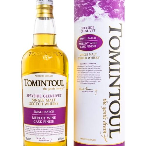 Tomintoul - Merlot Cask Finish - Small Batch - Speyside Single Malt Scotch Whisky Tomintoul - Merlot Cask Finish - Small Batch - Speyside Single Malt Scotch Whisky