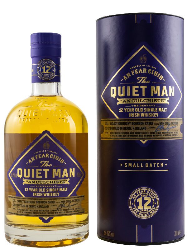 The Quiet Man 12 Jahre - An Culchiste - The Reserve - Bourbon Cask - Single Malt Irish Whiskey