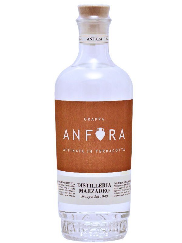 6721_Marzadro Grappa Anfora 0,7l -1 Marzadro - Anfora - Grappa gereift in Terracotta