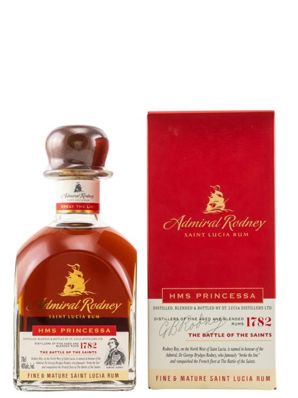 Admiral Rodney - HMS Princessa - American White Oak Bourbon Casks - St. Lucia Rum