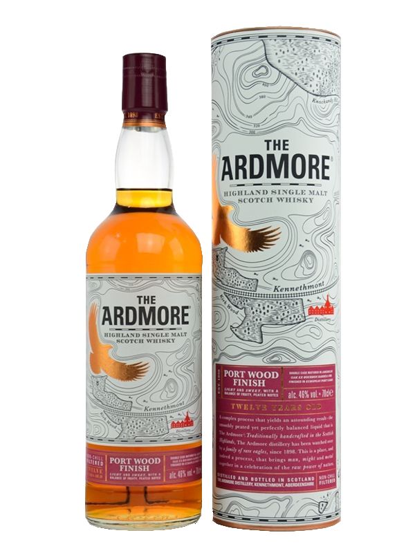 Ardmore 12 Jahre - Port Wood Finish - Highland Single Malt Scotch Whisky Ardmore 12 Jahre - Port Wood Finish - Highland Single Malt Scotch Whisky