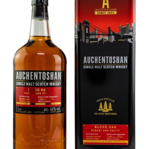 Auchentoshan - Blood Oak - Robust and Fruity - Bourbon and Fine Red Wine Casks - Lowland Single Malt Scotch Whisky