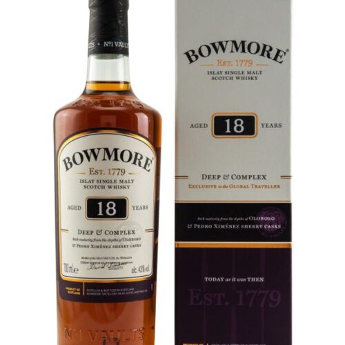 Bowmore 18 Jahre - Oloroso + PX Sherry Casks - Deep & Complex - Islay Single Malt Scotch Whisky Bowmore 18 Jahre - Deep & Complex - Oloroso + PX Sherry Casks - Islay Single Malt Scotch Whisky