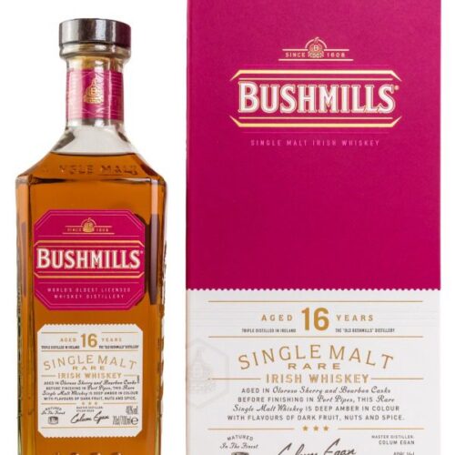 Bushmills 16 Jahre - Triple Distilled - Rare Single Malt Irish Whiskey