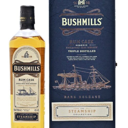 Bushmills - Rum Cask Reserve - The Steamship Collection - Single Malt Irish Whiskey Bushmills - Rum Cask Reserve - Rare Release - The Steamship Collection - Single Malt Irish Whiskey