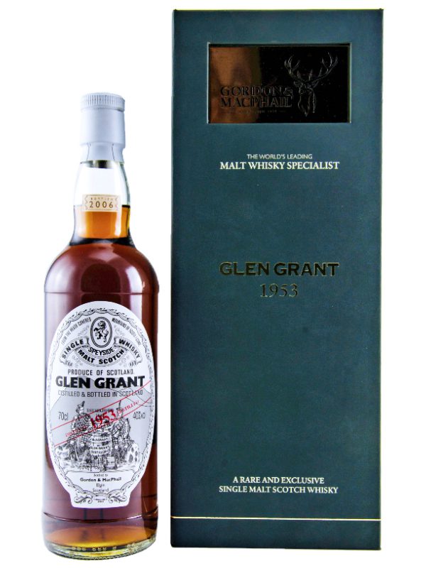 Glen Grant Vintage 1953 - 52 Jahre - First Fill + Refill Sherry Casks N° 2600 + 3597 - Gordon & MacPhail - Single Malt Scotch Whisky Glen Grant Vintage 1953 - 52 Jahre - First Fill + Refill Sherry Casks N° 2600 + 3597 - Gordon & MacPhail - Single Malt Scotch Whisky
