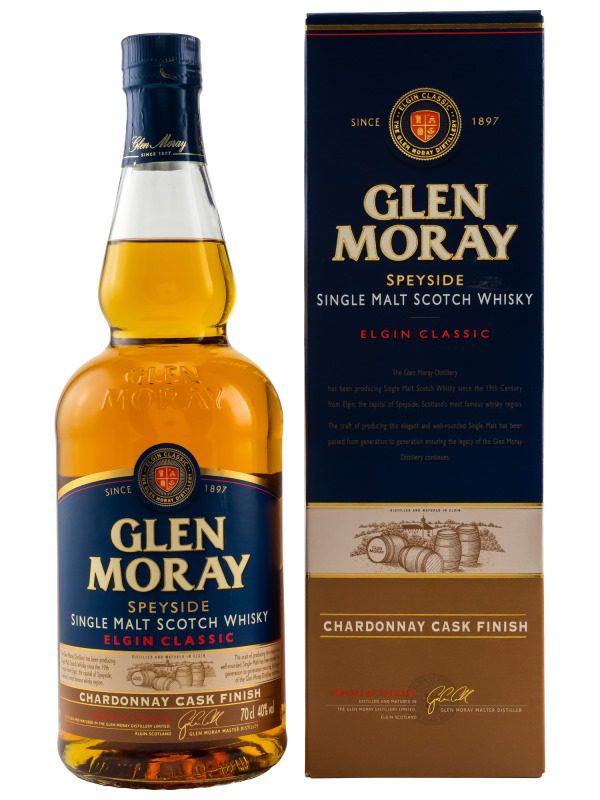 Glen Moray - Chardonnay Cask Finish - Elgin Classic - Speyside Single Malt Scotch Whisky