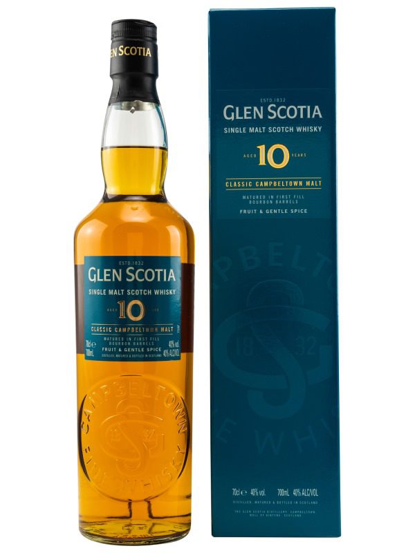 Glen Scotia 10 Jahre - First Fill Bourbon Barrels - Unpeated - Campbeltown Single Malt Scotch Whisky1 Glen Scotia 10 Jahre - First Fill Bourbon Barrels - Unpeated - Campbeltown Single Malt Scotch Whisky