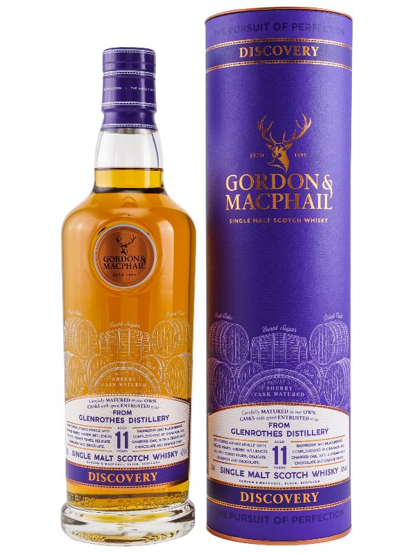 Glenrothes 11 - Sherry Cask Matured - Discovery Range by Gordon & MacPhail - Single Malt Scotch Whisky Glenrothes 11 Jahre - Sherry Cask Matured - Discovery Range by Gordon & MacPhail - Single Malt Scotch Whisky