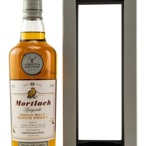 Mortlach 25 Jahre - Gordon & MacPhail - Distillery Labels - New Range - Sherry Casks - Speyside Single Malt Scotch Whisky