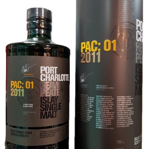 Port Charlotte PAC: 01 - Vintage 2011 - 8 Jahre - French Red Wine Finish - Cask Exploration Series - Distillery Bottling - Single Malt Scotch Whiskyw