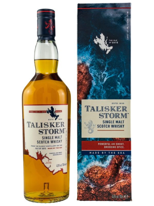 Talisker Storm - neues Design - Single Malt Scotch Whisky Talisker Storm new Label Single Malt Scotch Whisky