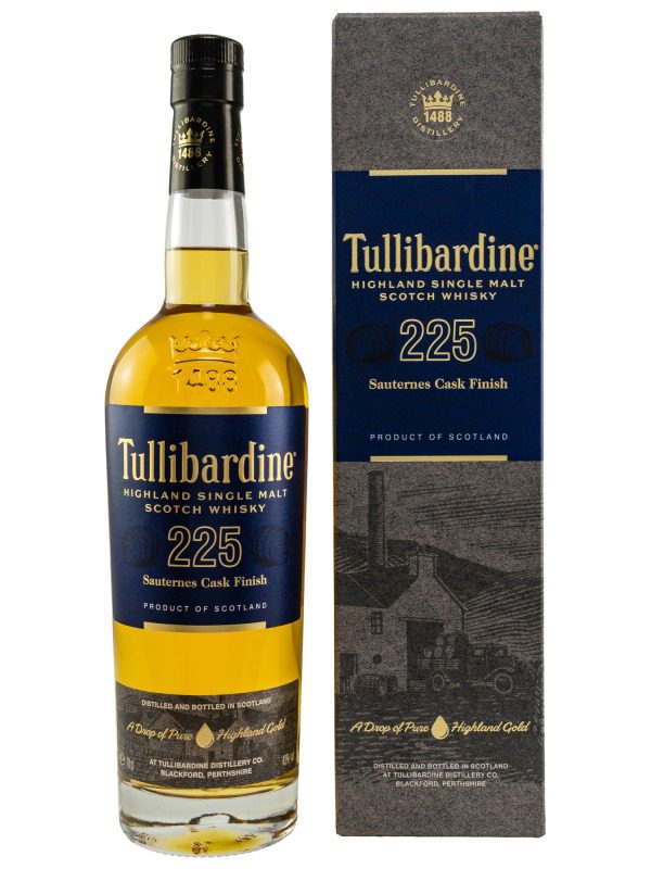 Tullibardine 225 - Sauternes Cask Finish - Highland Single Malt Scotch Whisky1 Tullibardine 225 - Sauternes Cask Finish - Highland Single Malt Scotch Whisky